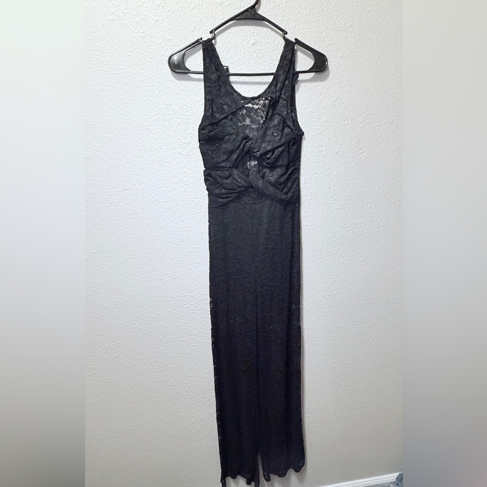 Full Body Dark Black Lace BodySuit